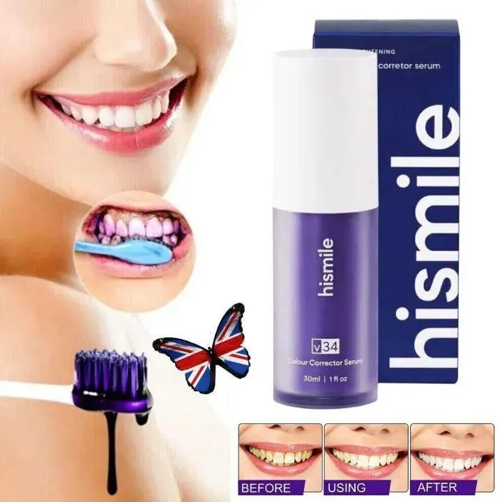 [MZ1776200008BYBZHE] Teeth Whitening V34 Color Corrector Serum - Purple Toothpaste
